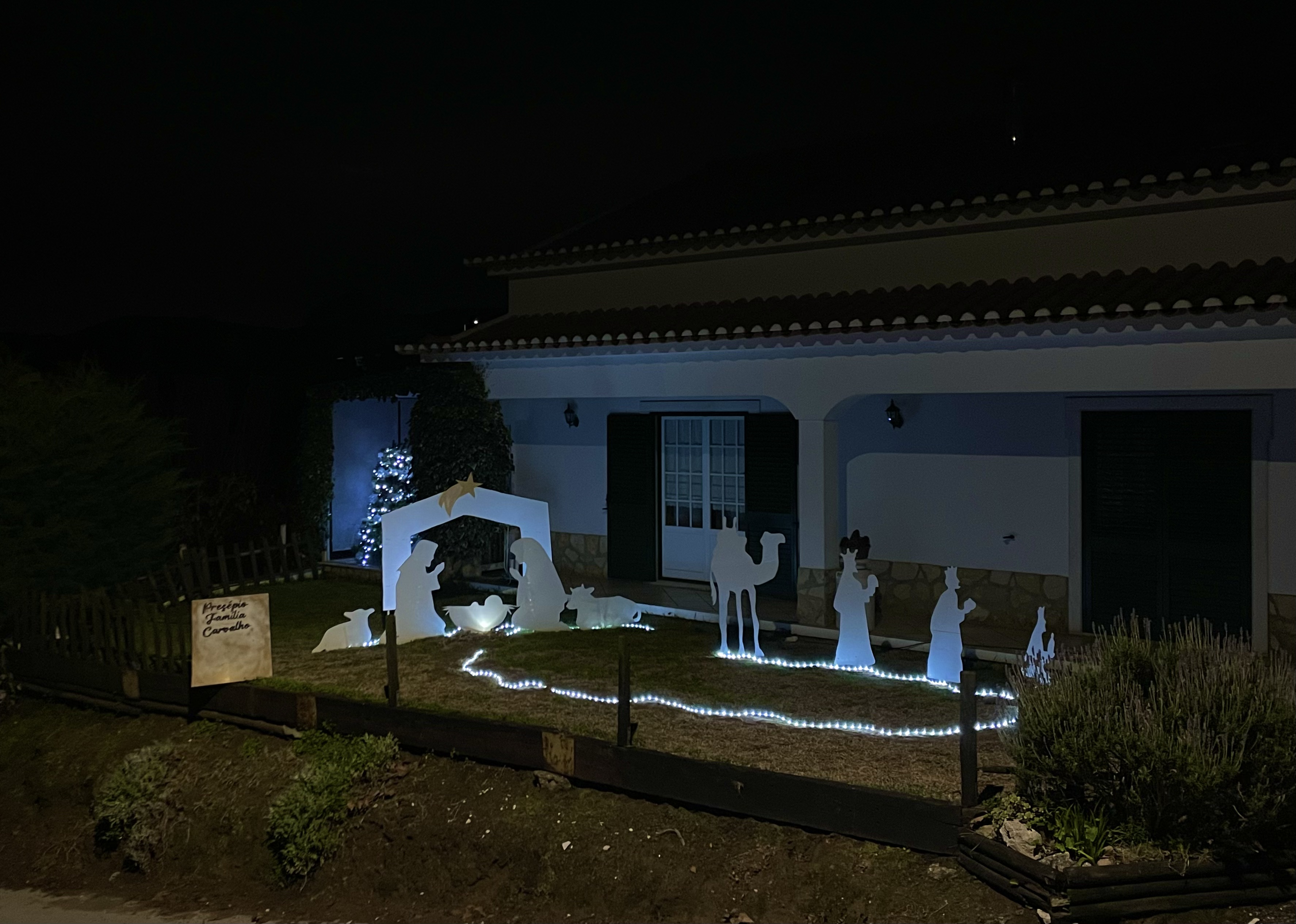 Presépio Família Carvalho - Foto Noturna